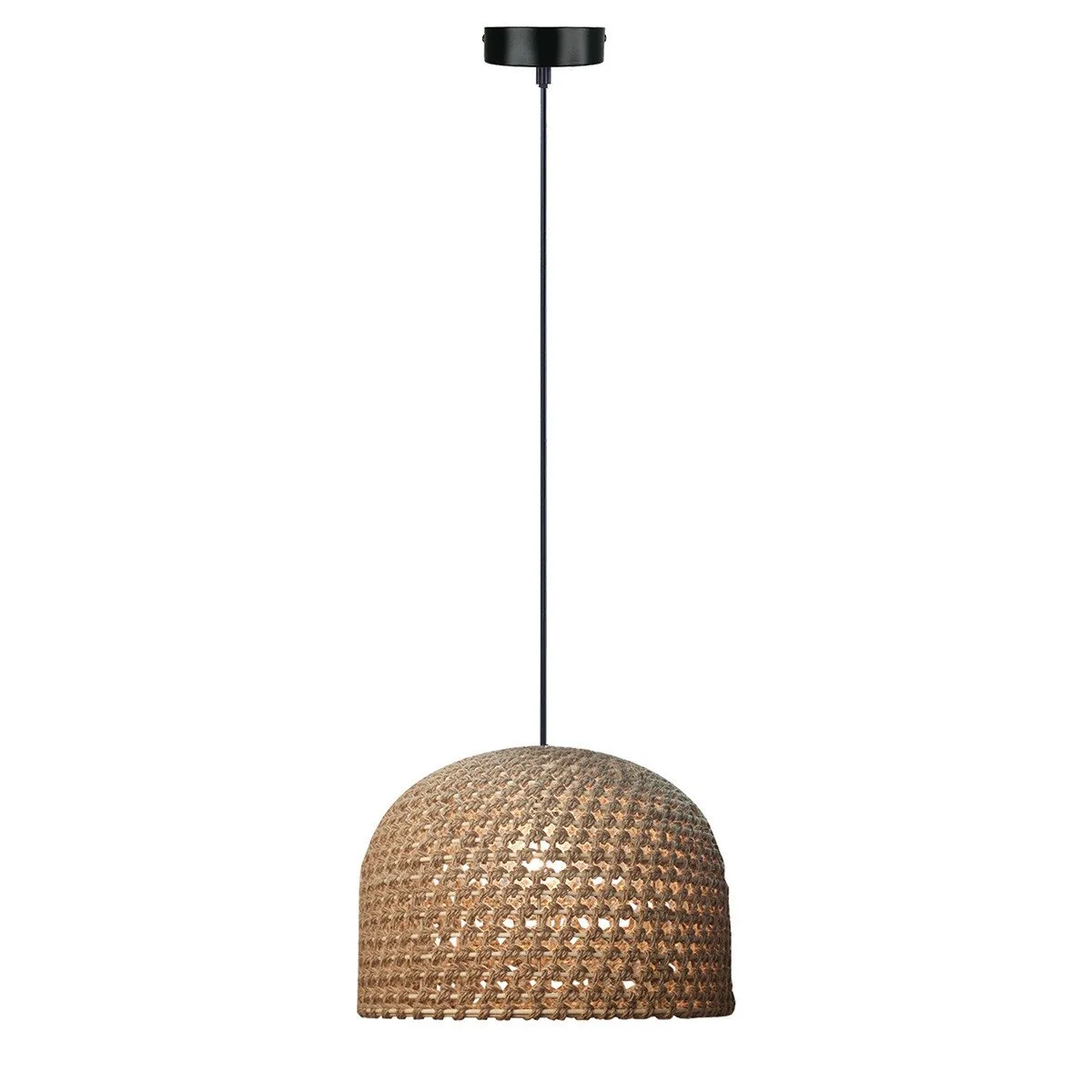 Rattanowa lampa wisząca Kanso 40 cm jasne drewno 1xE27
