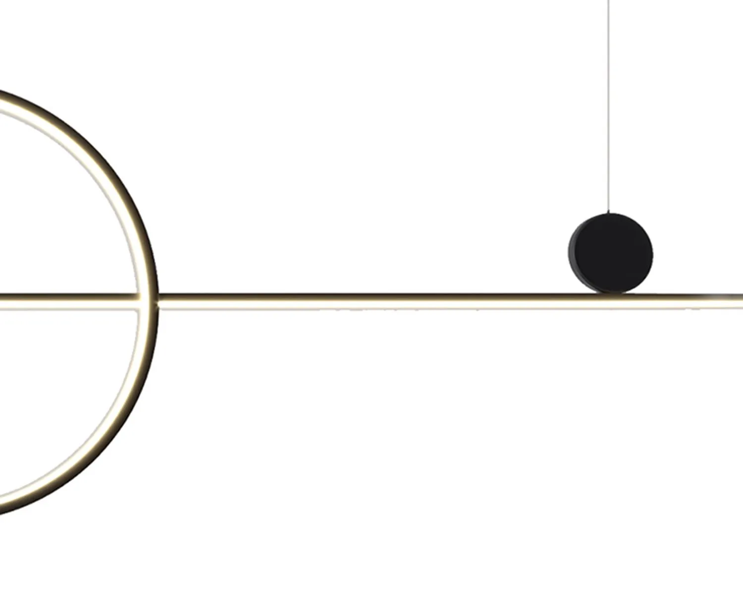 Lampa wisząca NEW AGE LED 120 cm - oprawa sufitowa czarna - obrazek 9