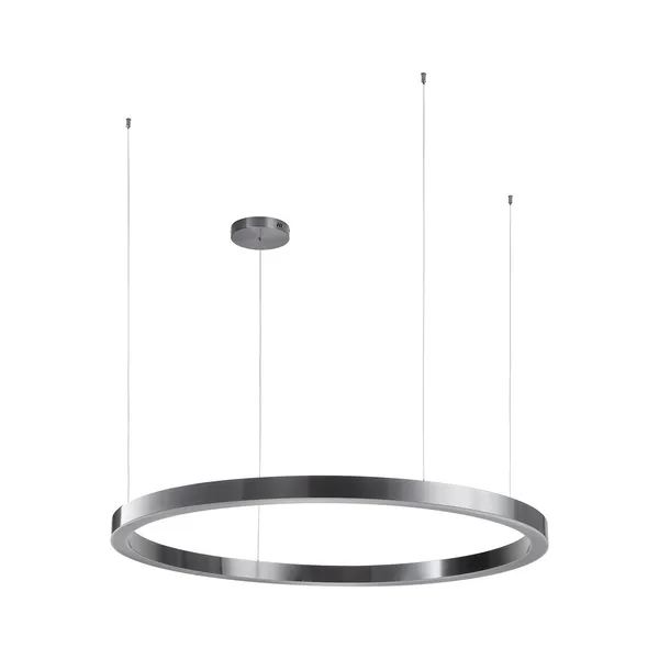 Lampa wisząca CIRCLE 120 cm - LED, ring tytan szczotkowany