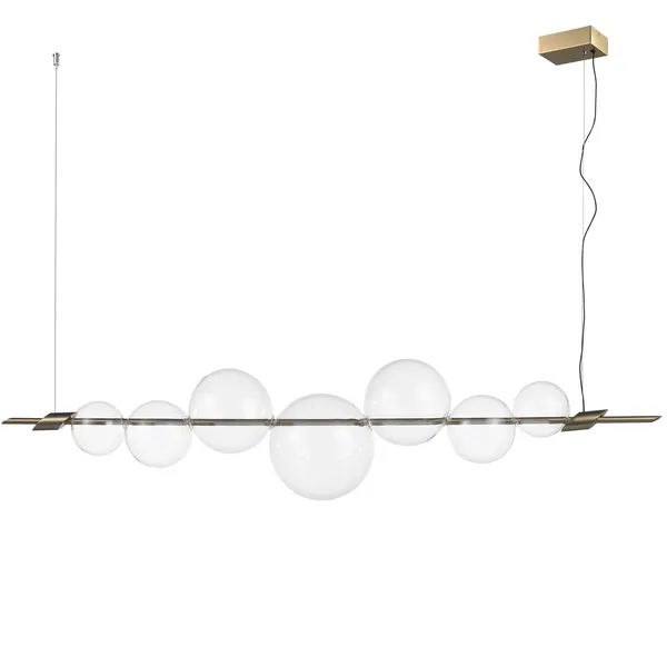 Lampa wisząca AMORE LED 153 cm, złota