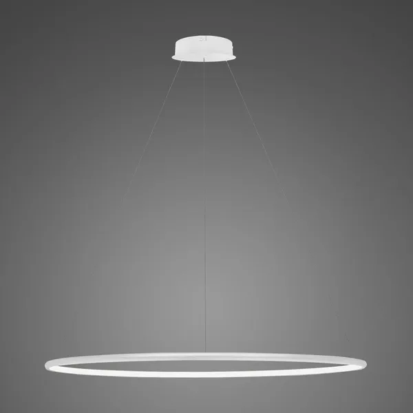 Lampa wisząca Ledowe Okręgi No.1 100cm 4k biała