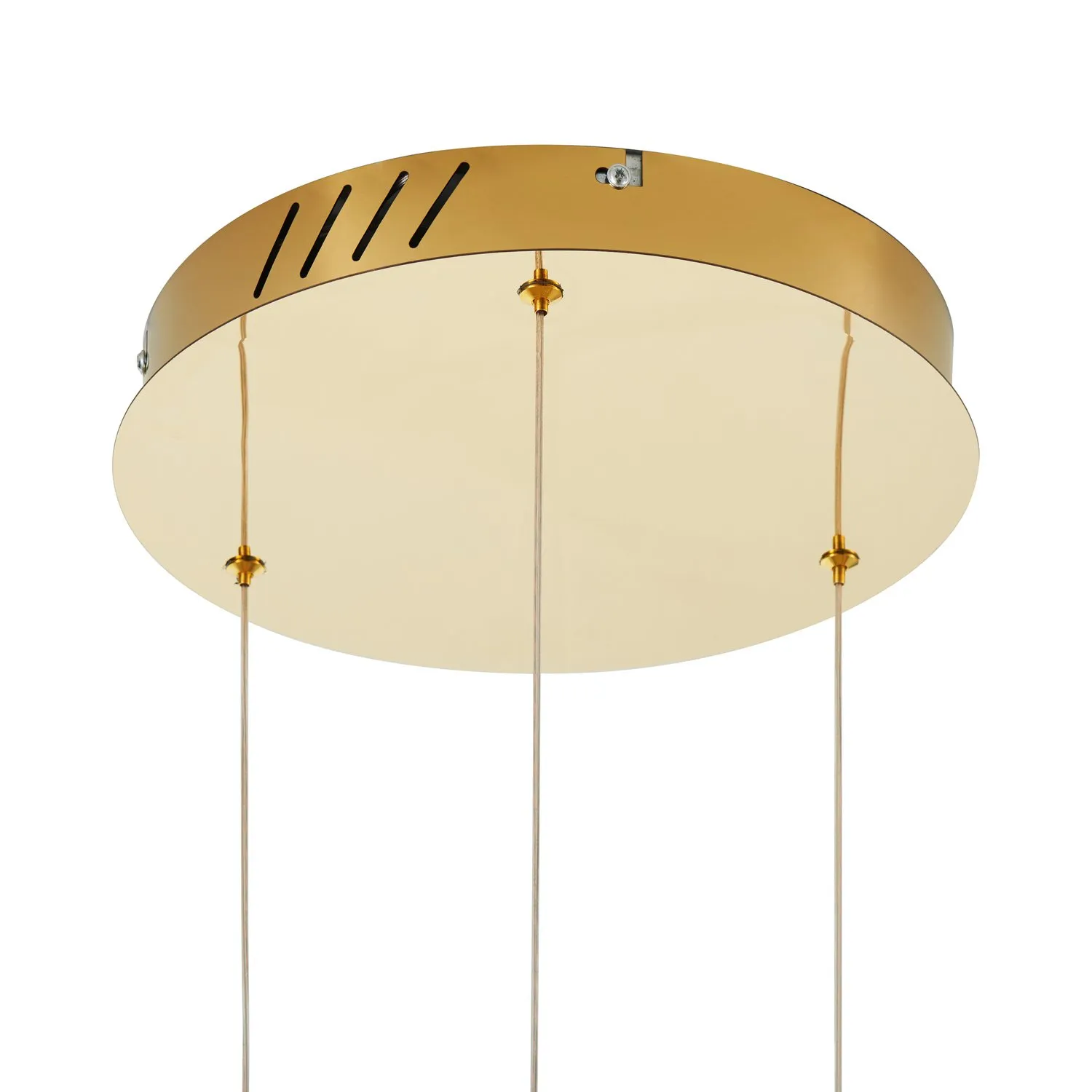 Lampa wisząca CIRCLE 3 60+60+60 cm - LED, ring złoty połysk na 1 podsufitce - obrazek 6