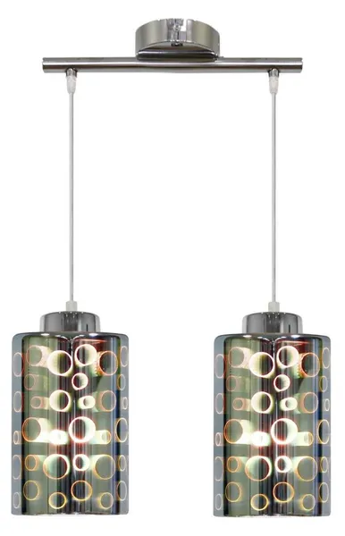 NOCTURNO LAMPA WISZĄCA 2X40W E27 CHROM