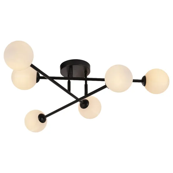 Lampa sufitowa Dorado czarna 6xG9