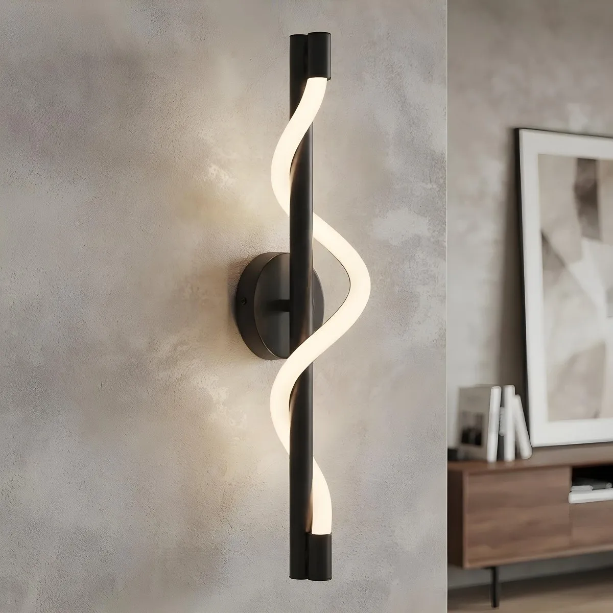 Kinkiet Meleca czarny LED CCT - obrazek 3