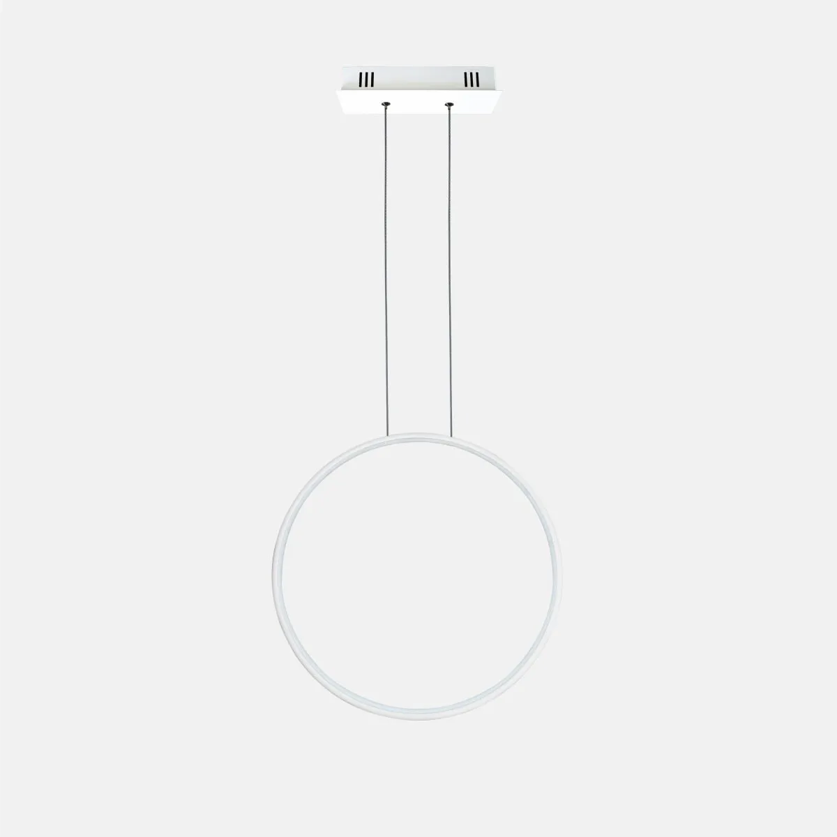 Lampa wisząca Ledowe Okręgi No.1 X 40cm 4k biała