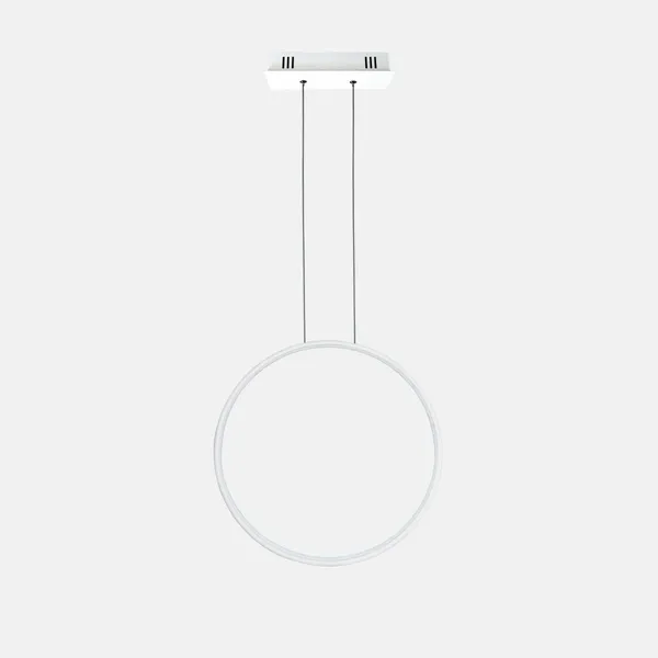 Lampa wisząca Ledowe Okręgi No.1 X 40cm 3k biała