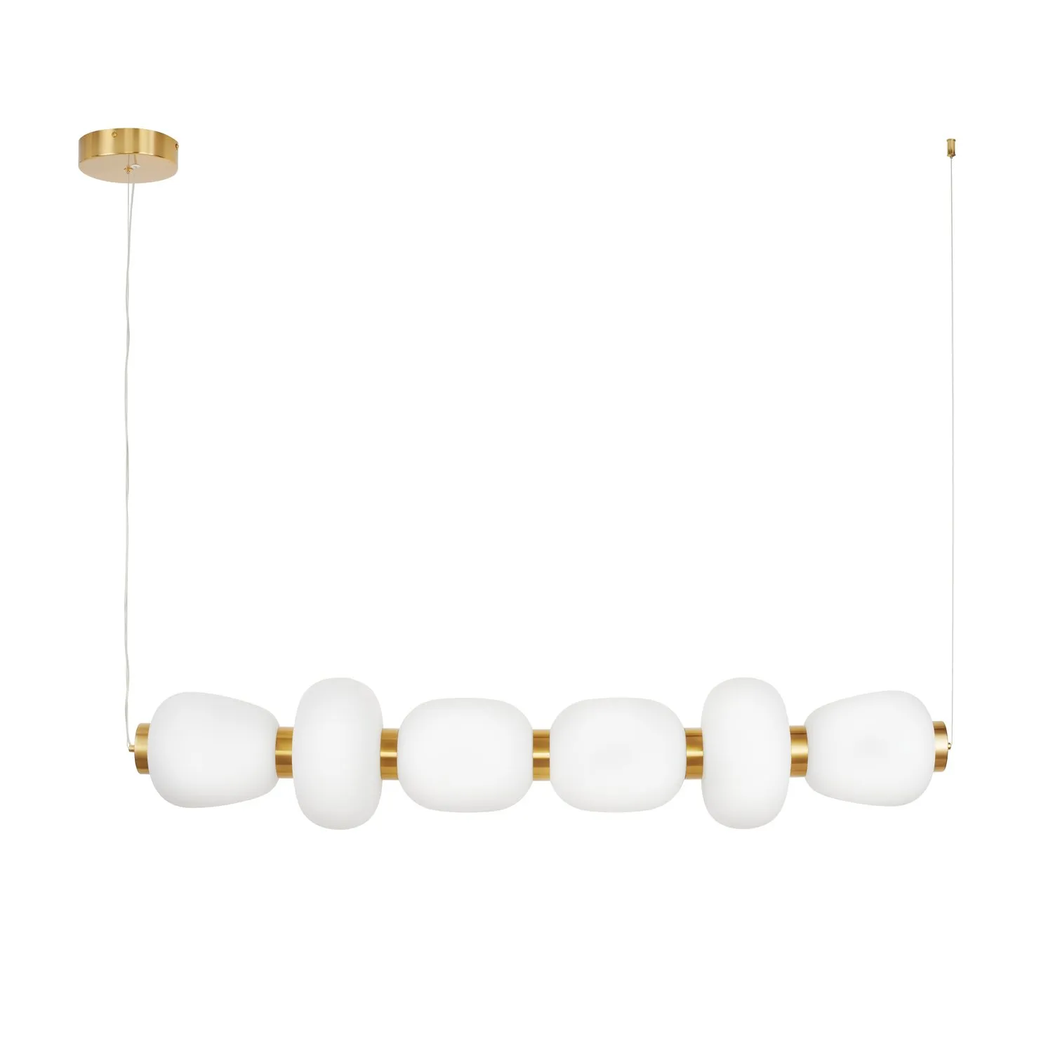 Lampa wisząca BRILLA-6, 125 cm, złota