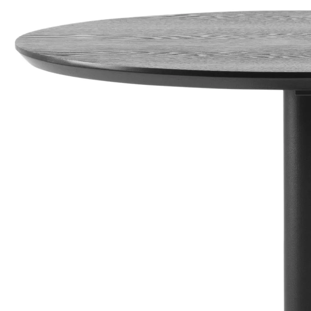Stół barowy Ibiza Actona MDF metal czarny okrągły 60 cm matowy - obrazek 4