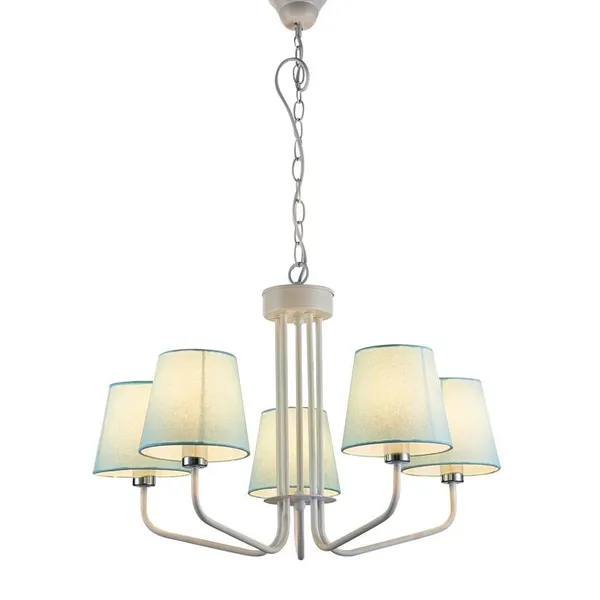 LAMPA WISZĄCA YORK 5 BIAŁY NIEBIESKI