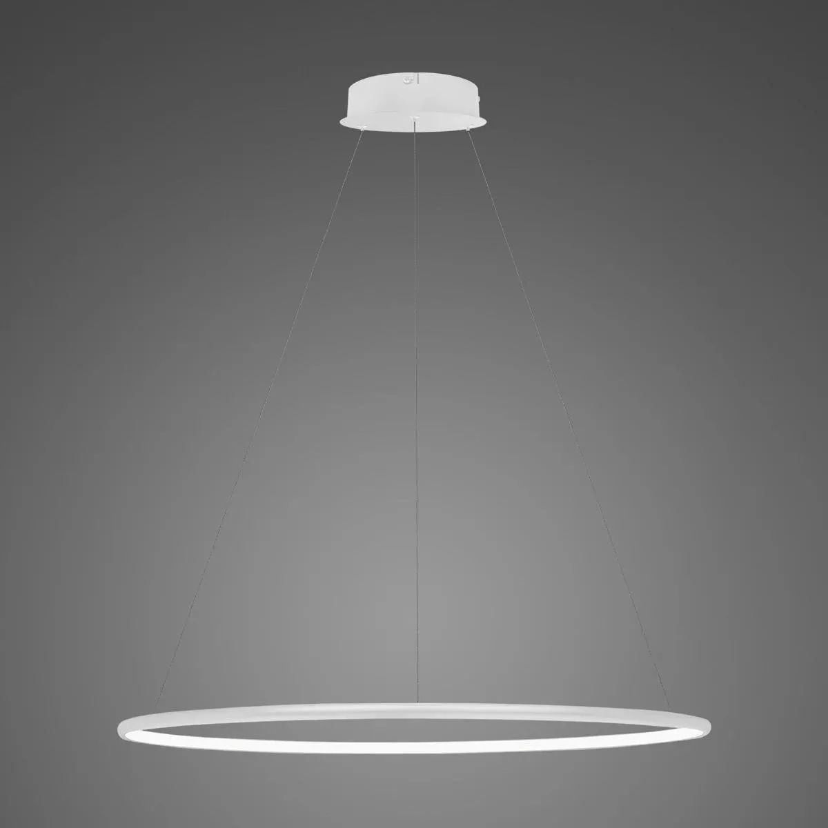 Lampa wisząca Ledowe Okręgi No.1 80cm 4k biała Dali
