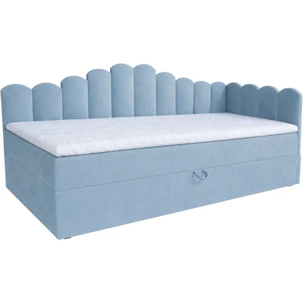 Łóżko dziecięce tapicerowane 80x200 NELA royal 48 prawe