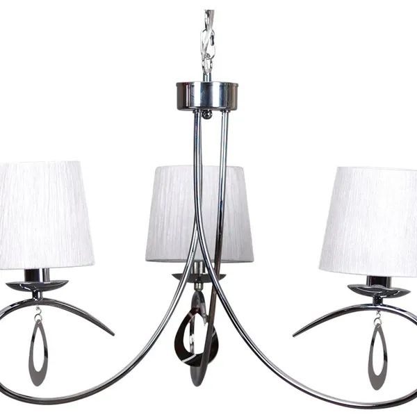 ARNIKA LAMPA WISZĄCA 3X40W E14 CHROM / BIAŁY