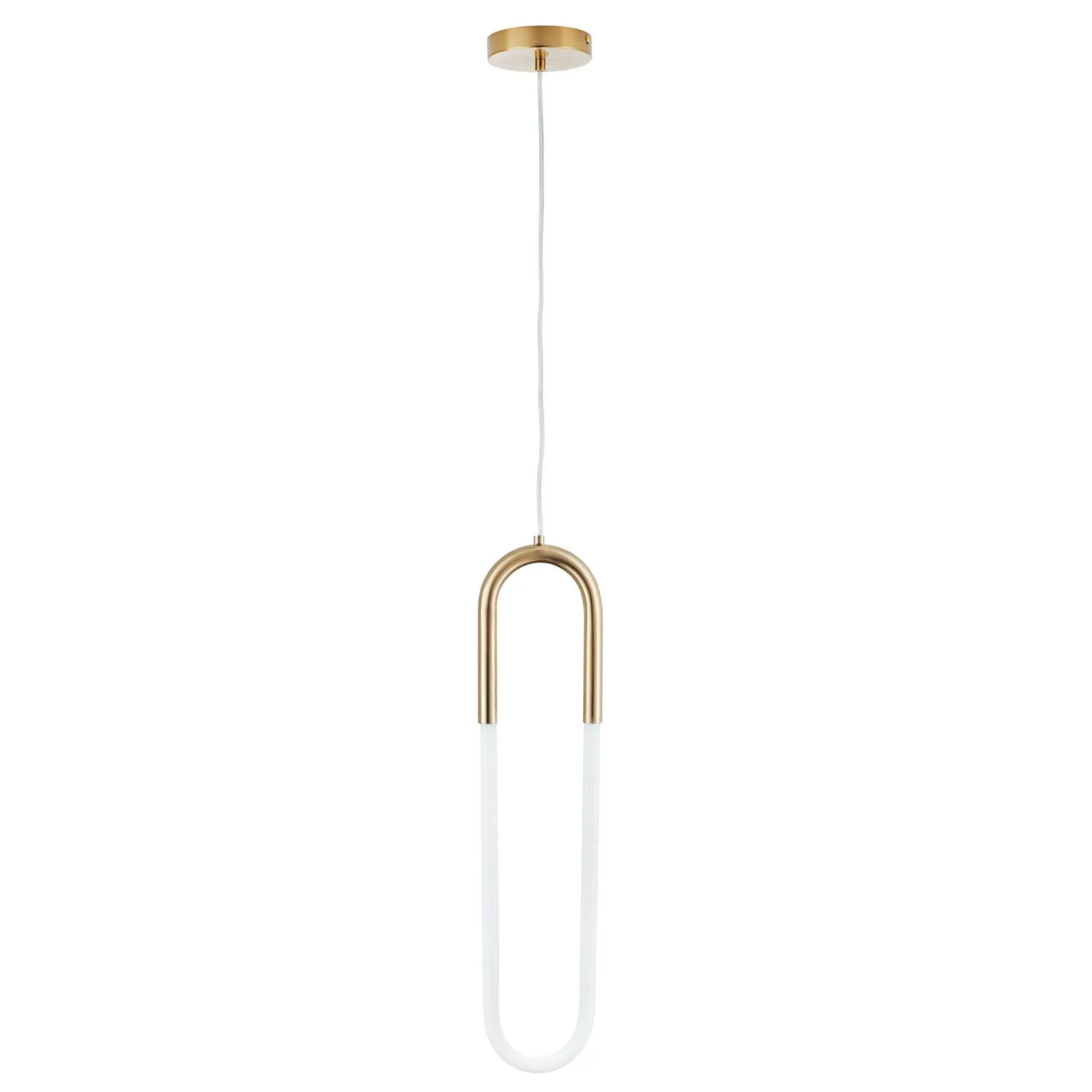 Lampa wisząca U-SHAPE mosiądz 60 cm