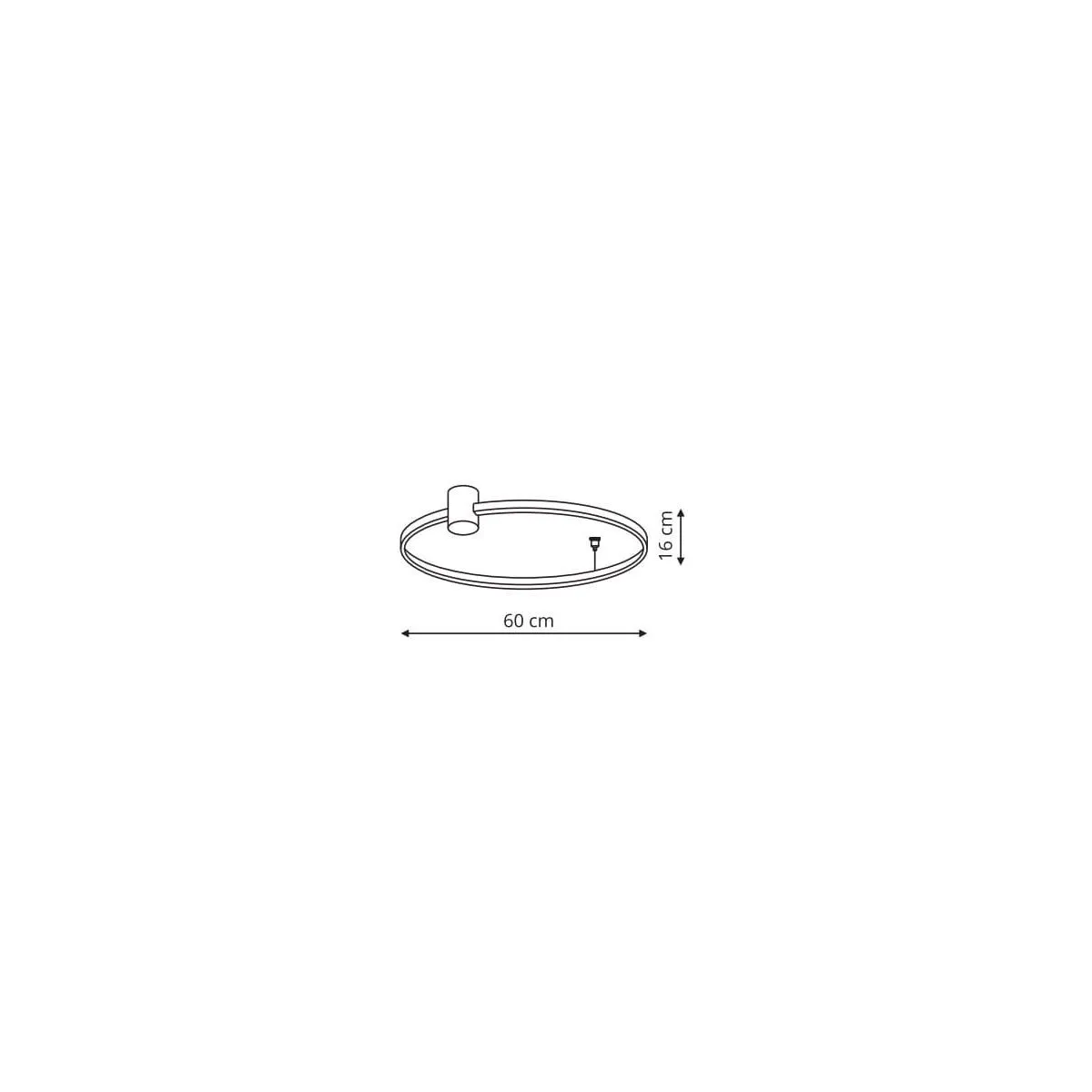 Ring plafon S czarny 3000K - obrazek 6