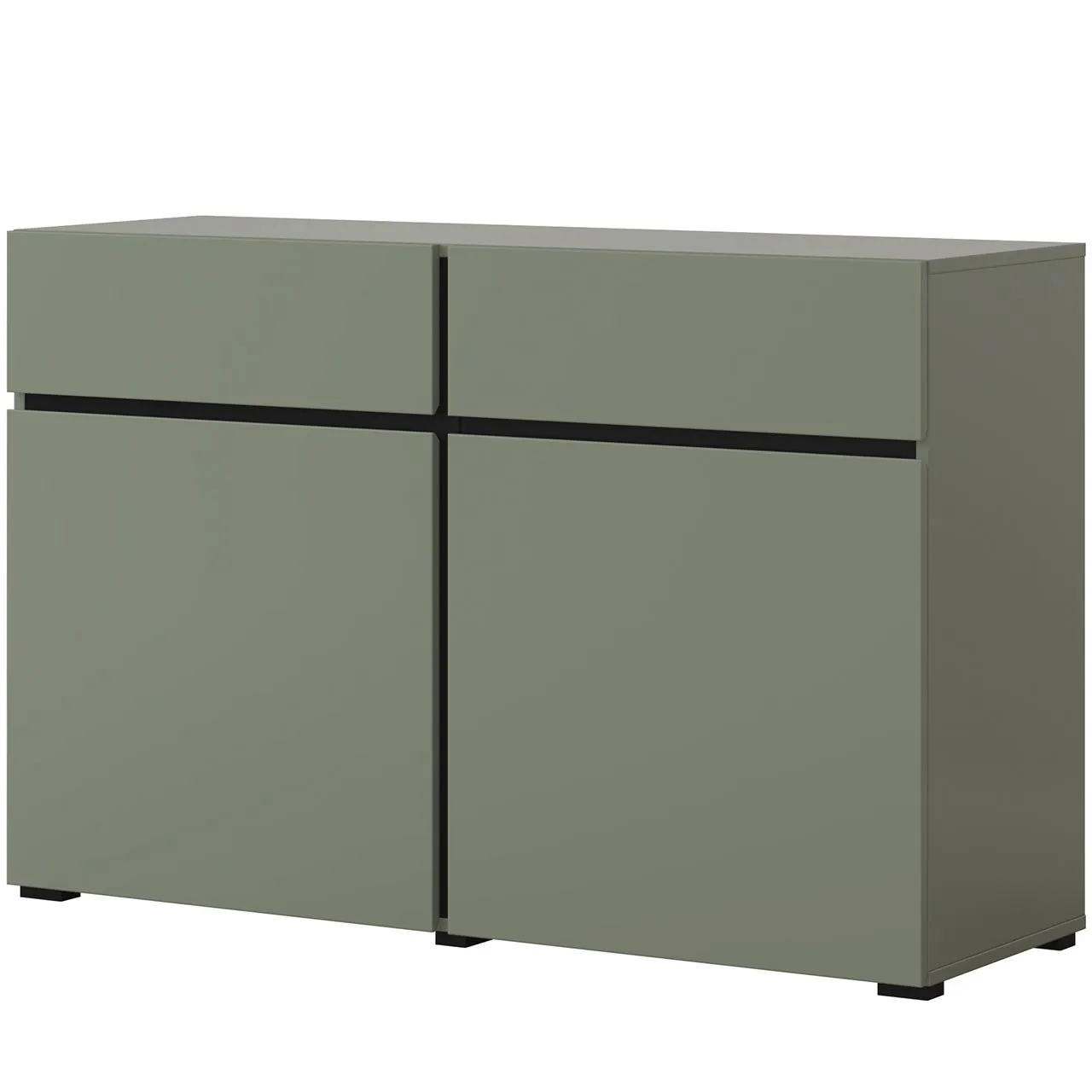 Komoda CROSI 45 zielony / czarny