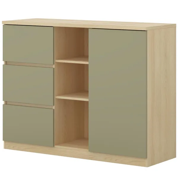 Komoda LERRA 27 dąb lindberg / eukaliptus
