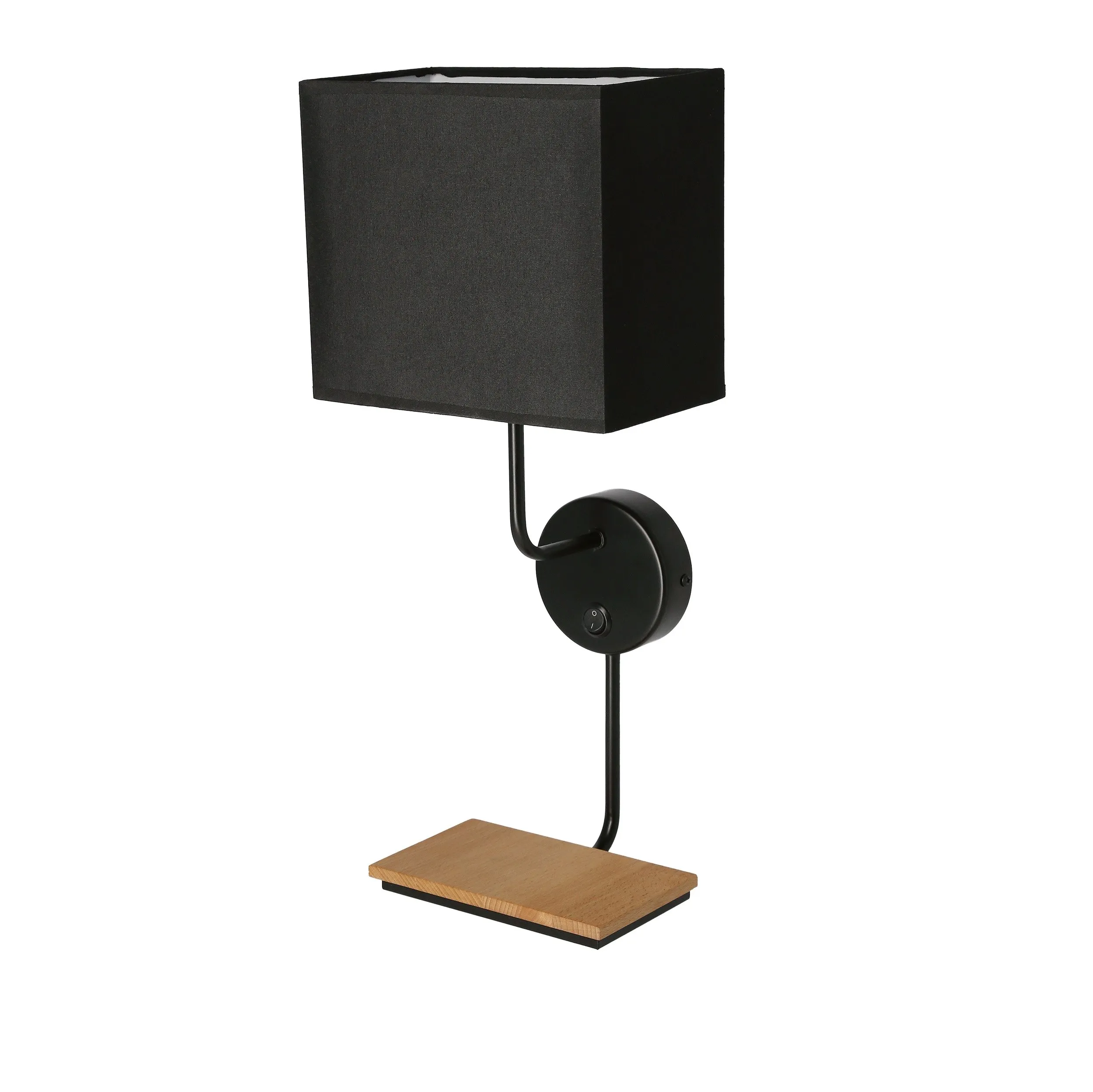 Keto lampa kinkiet czarny 1x40w e14 abażur czarny z włącznikiem - obrazek 13