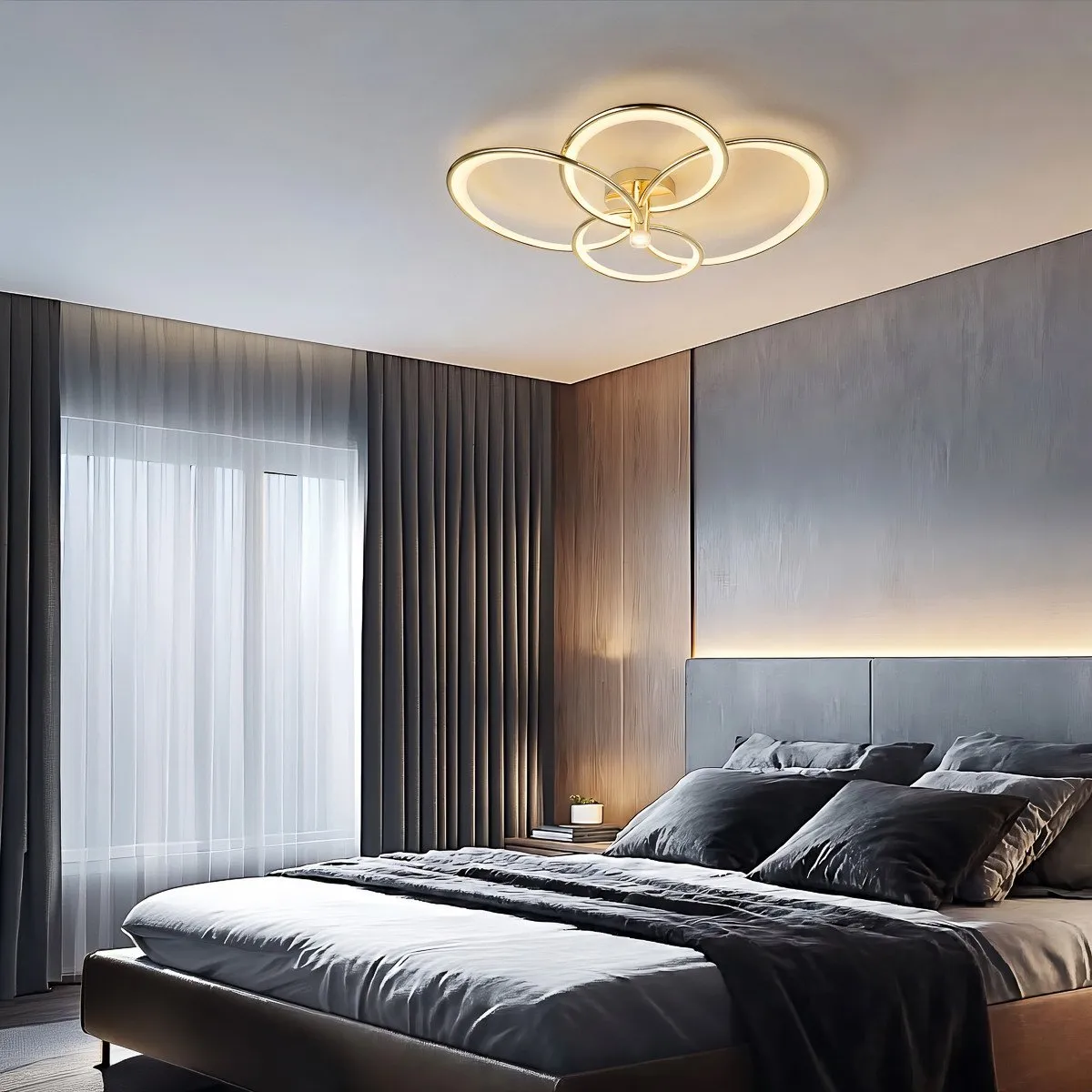 Azina 4 Plafon złota LED - obrazek 3