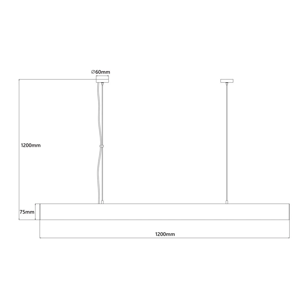 Lampa wisząca Mira L czarna Tuya LED CCT - obrazek 11