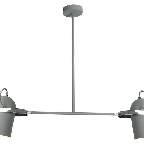GRAY LAMPA WISZĄCA 2X40W E27 SZARY