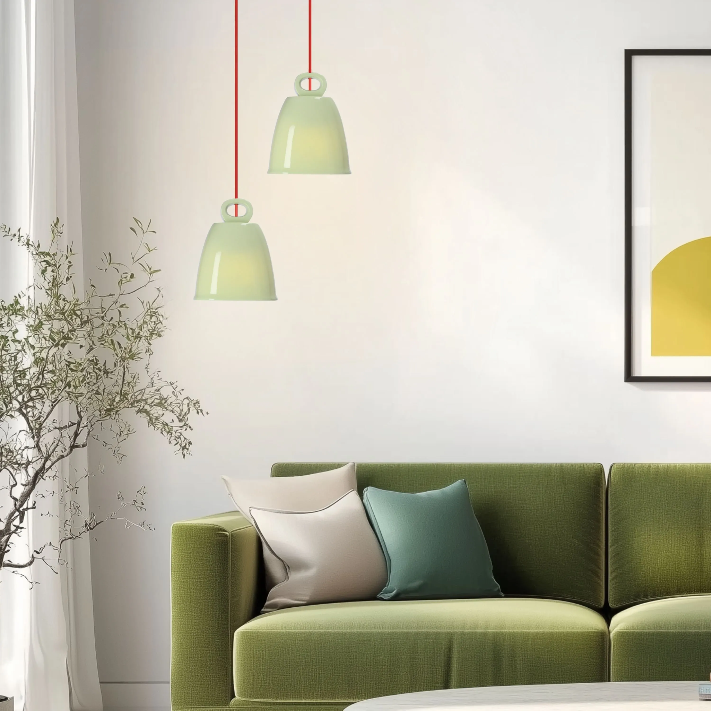 LAMPA WISZĄCA SEWILLA S 1 ZIELONY - obrazek 3