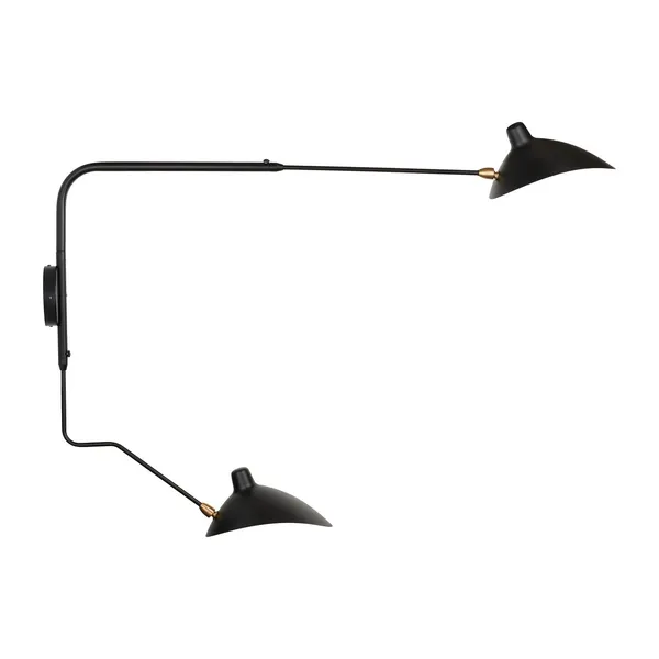 Lampa ścienna CRANE-2W S, 110 cm -czarny