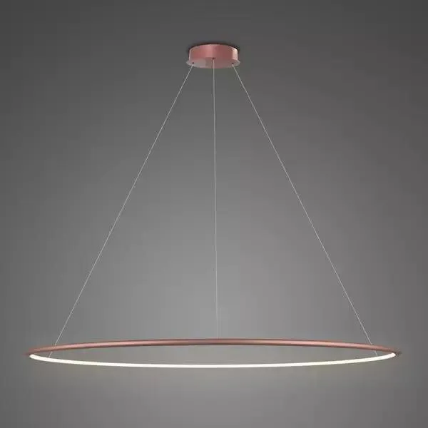Lampa wisząca Ledowe Okręgi No.1 150cm 3k Różowe Złoto