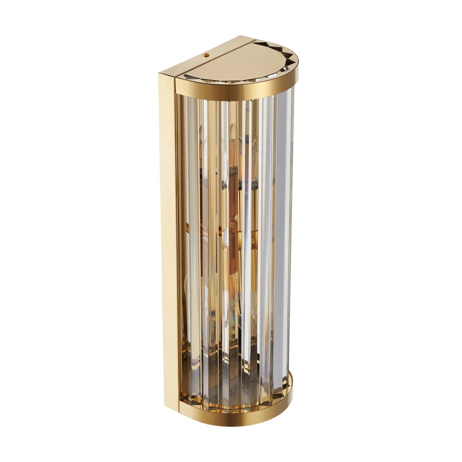 Lampa ścienna EXELLENT kryształowa złota 45 cm - obrazek 8
