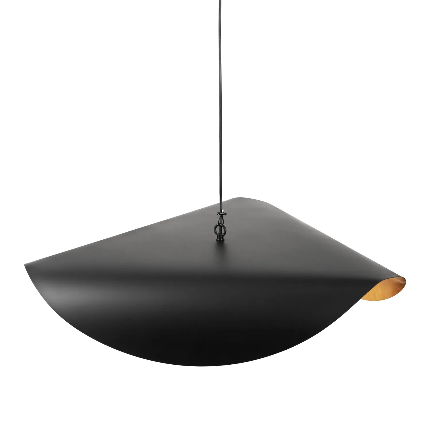 Lampa wisząca ENZO 60 cm - czarno złota - obrazek 9