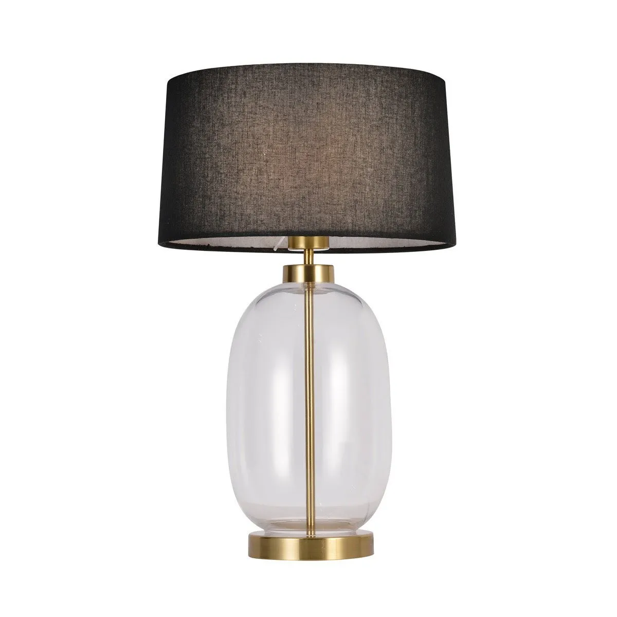 Lampa stołowa Amur czarno - transparentna 1xE27 - obrazek 3