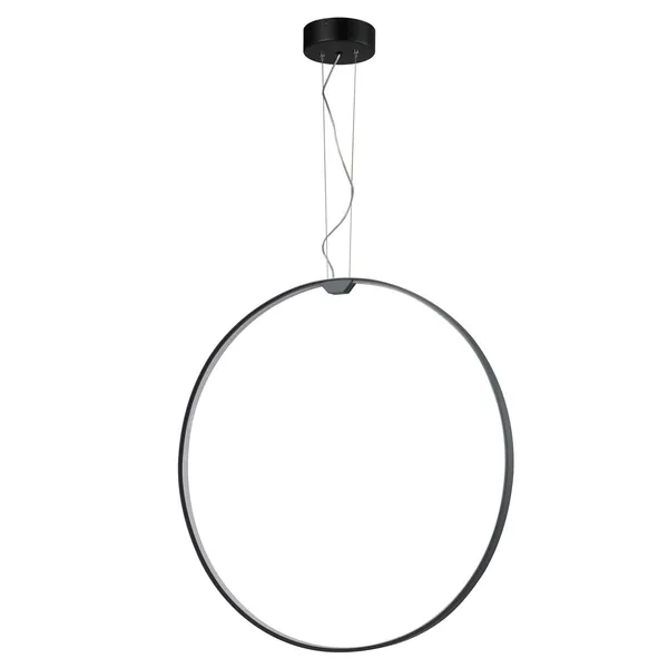 Lampa wisząca ACIRCULO 74 cm - czrny ring LED