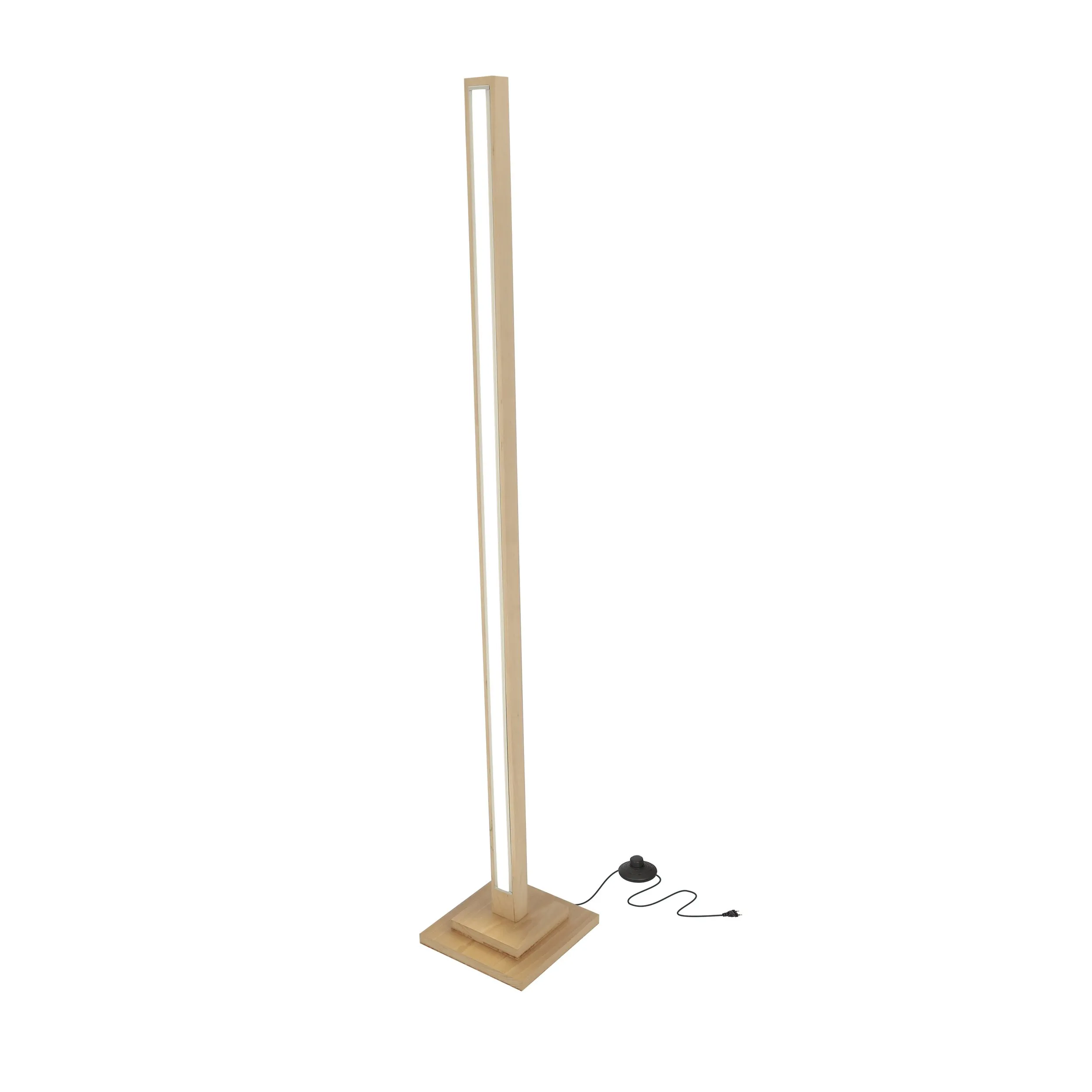 ALSET LAMPA PODŁOGOWA DREWNO BUK + SREBRNY 1X8W LED 4000 - obrazek 3