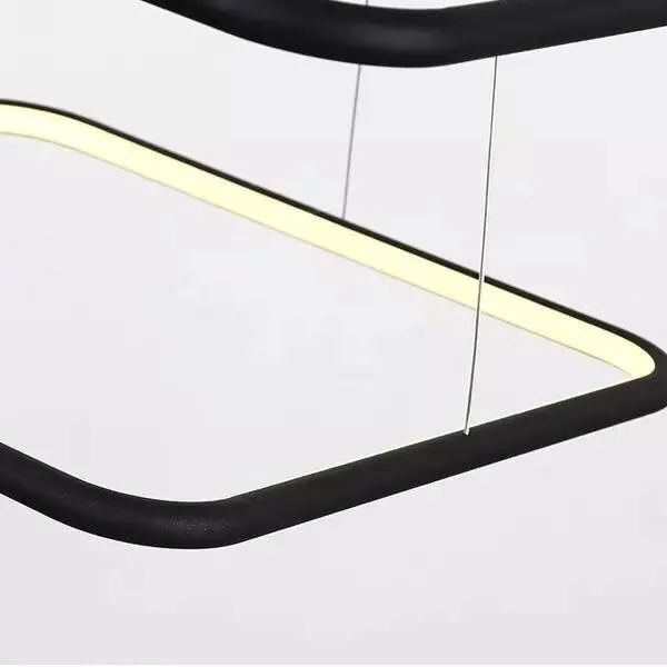 Lampa wisząca Ledowe Kwadraty No.2 3k black - obrazek 3
