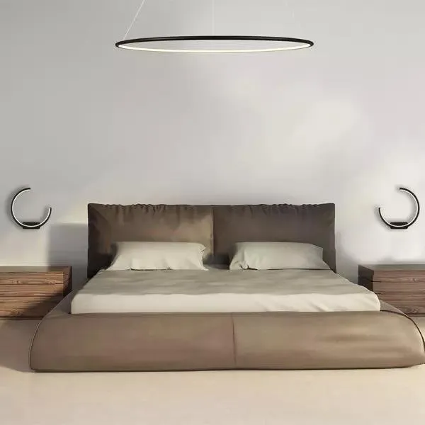 Lampa wisząca Ledowe Okręgi No.1 80cm 2700k czarna DaliDesign - obrazek 5