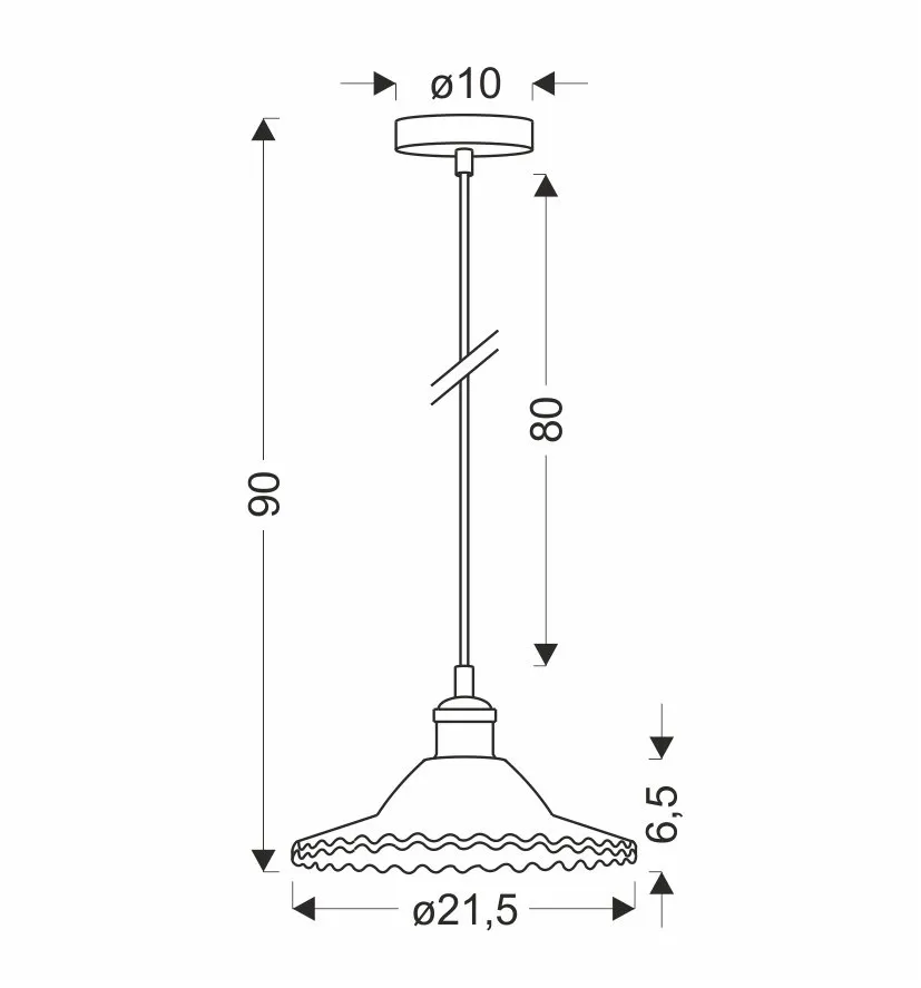 LAMPA WISZĄCA GENEVA 1 BEZBARWNY - obrazek 3