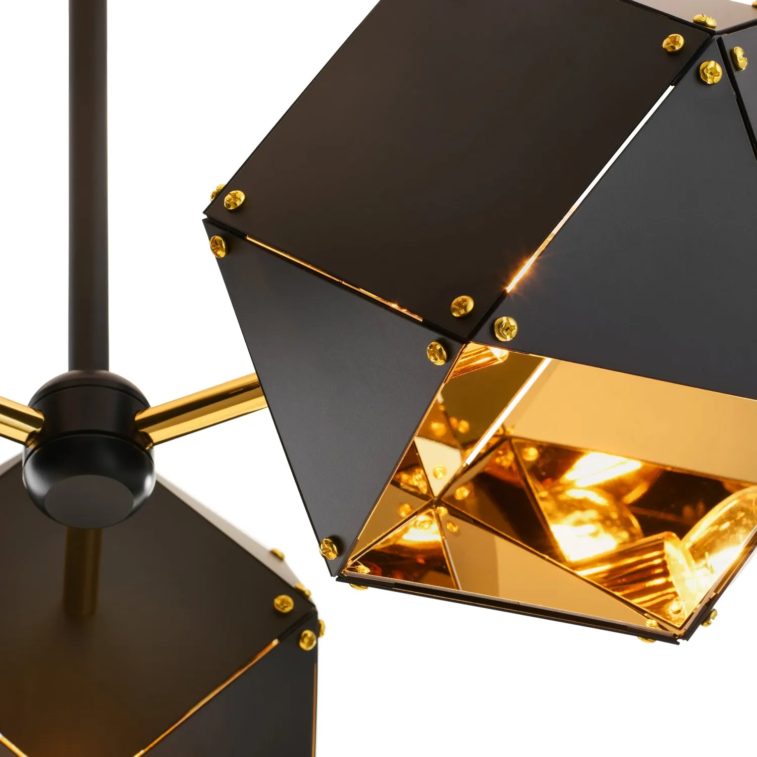 Lampa wisząca NEW GEOMETRY-3 czarno złota 45 cm - obrazek 7