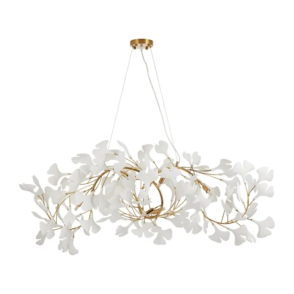 Lampa wisząca BOTANIKA WAVE 125 cm - złota, G9, regulowana,designerska