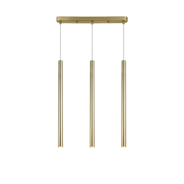 Lampa wisząca Lungo 3 linia złota 3xG9
