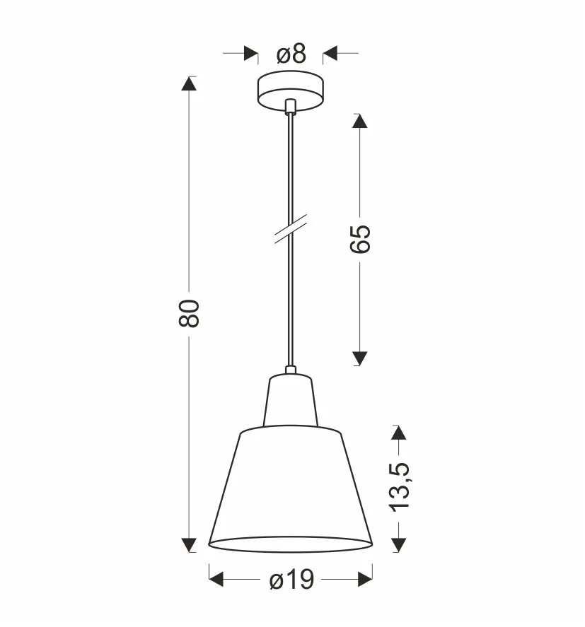 LAMPA WISZĄCA FARO 1 ZIELONY - obrazek 2