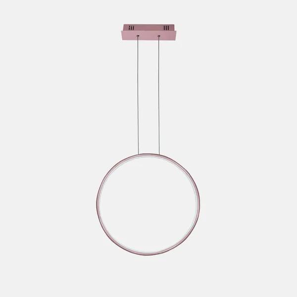 Lampa wisząca Ledowe Okręgi No.1 X 40cm 3k różowo złota Dali