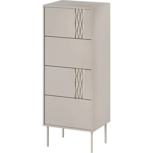 Komoda TIFFANY 4S beż mat
