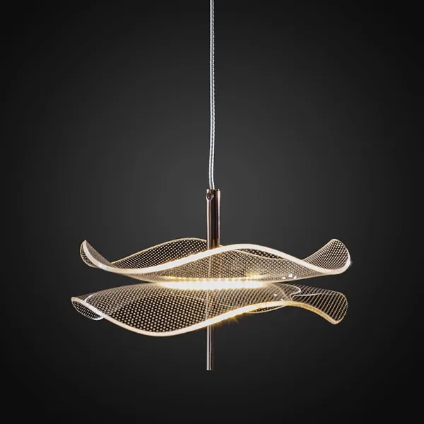 Lampa wisząca Mariposa różowe złoto 3000K