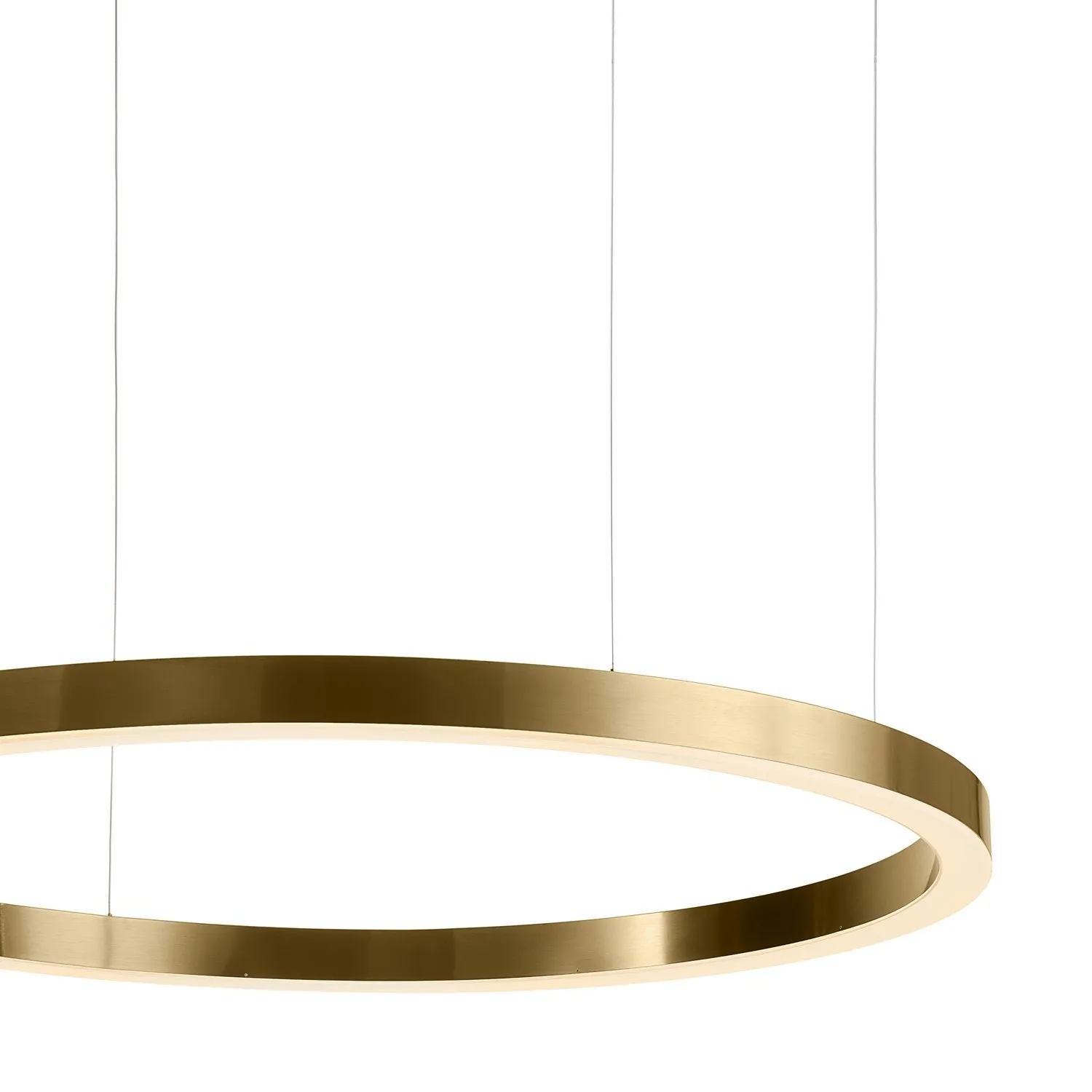 Lampa wisząca CIRCLE 120 cm - LED, ring mosiądz szczotkowany - obrazek 9