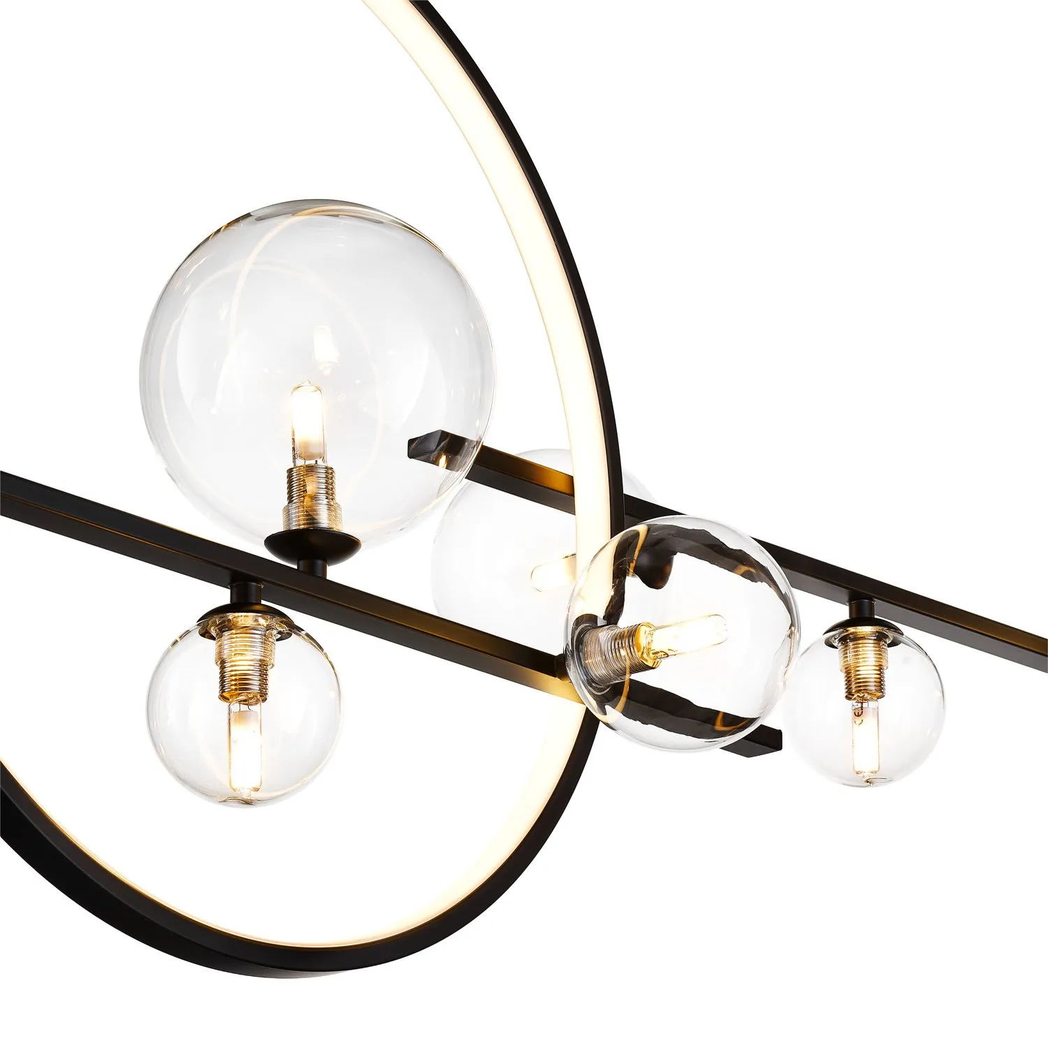 Lampa wisząca ORION DOUBLE czarna 145 cm - obrazek 7