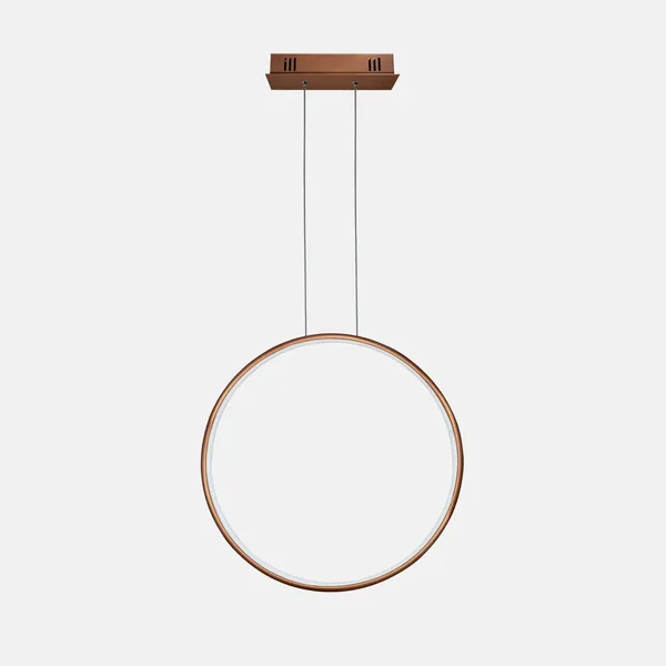 Lampa wisząca Ledowe Okręgi No.1 X 60cm 3k miedziana