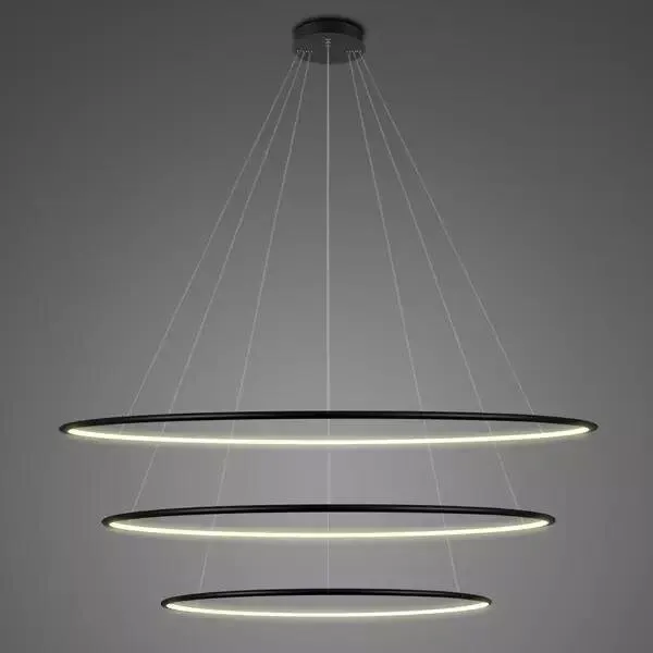 Lampa wisząca Ledowe Okręgi No.3 120cm 2700k czarna Dali