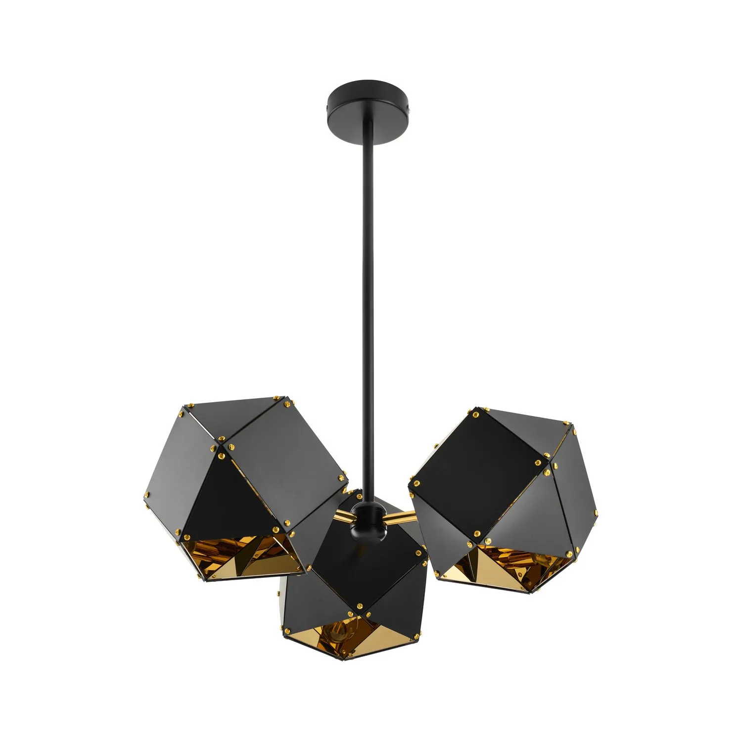 Lampa wisząca NEW GEOMETRY-3 czarno złota 45 cm - obrazek 4