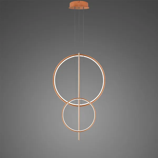 Lampa wisząca Linea No.5 60/40cm miedziana 3k