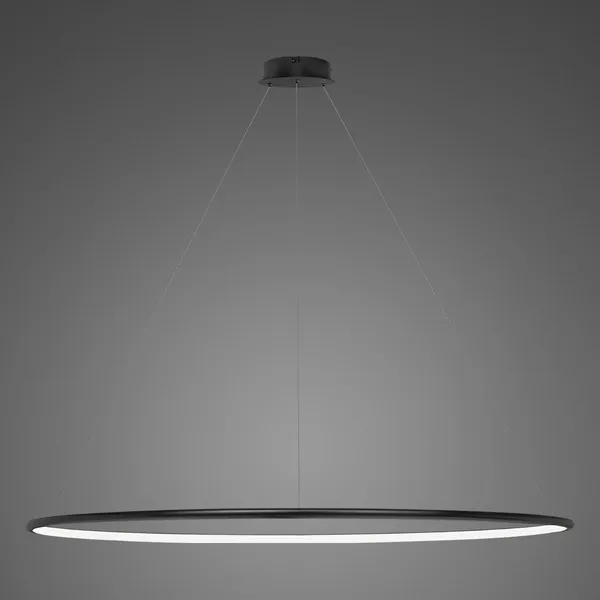 Lampa wisząca Ledowe Okręgi No.1 180cm 3k czarna